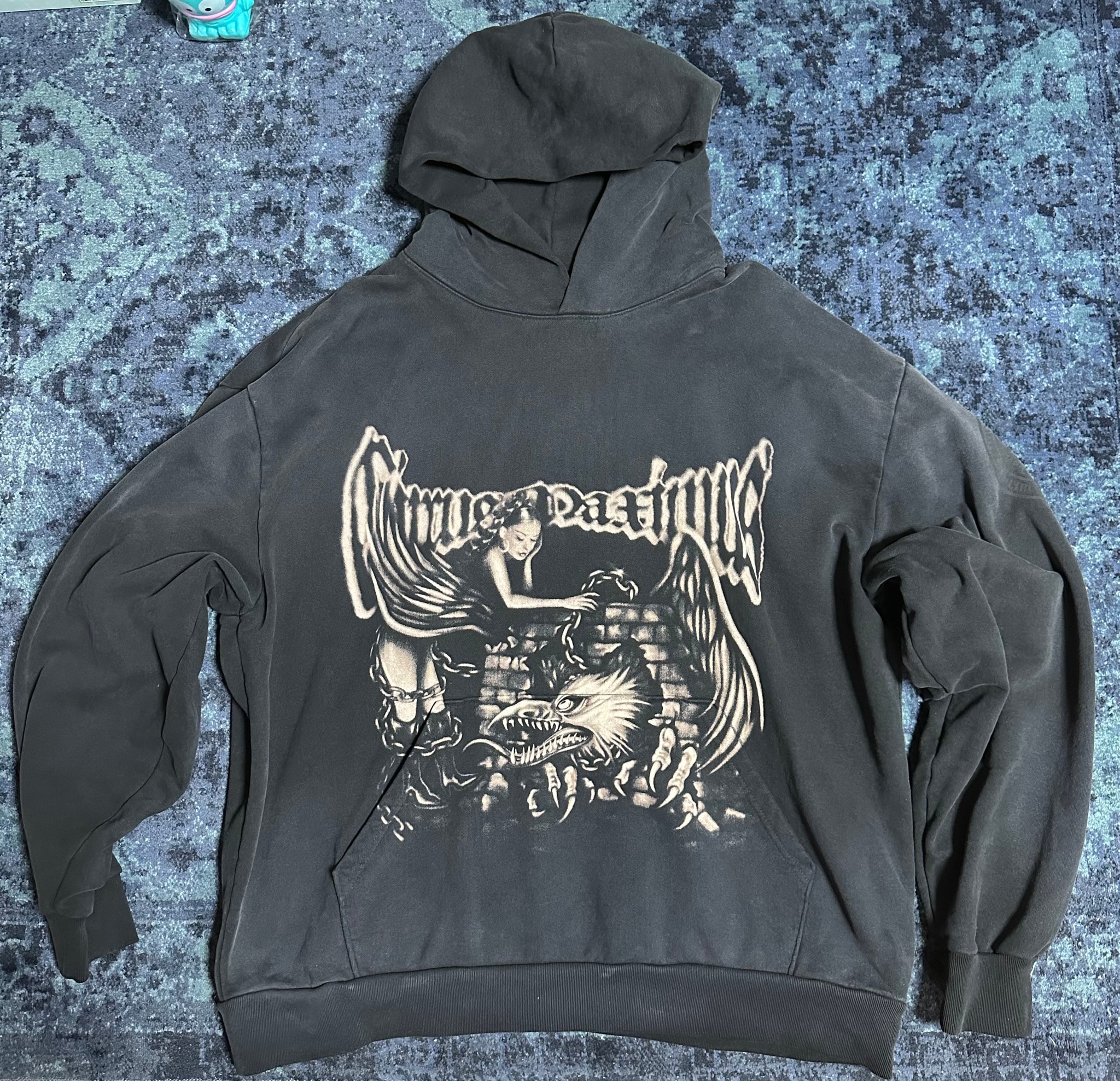 Travis Scott Cactus Jack Maximus Eagle Pullover Hoodie "Black"