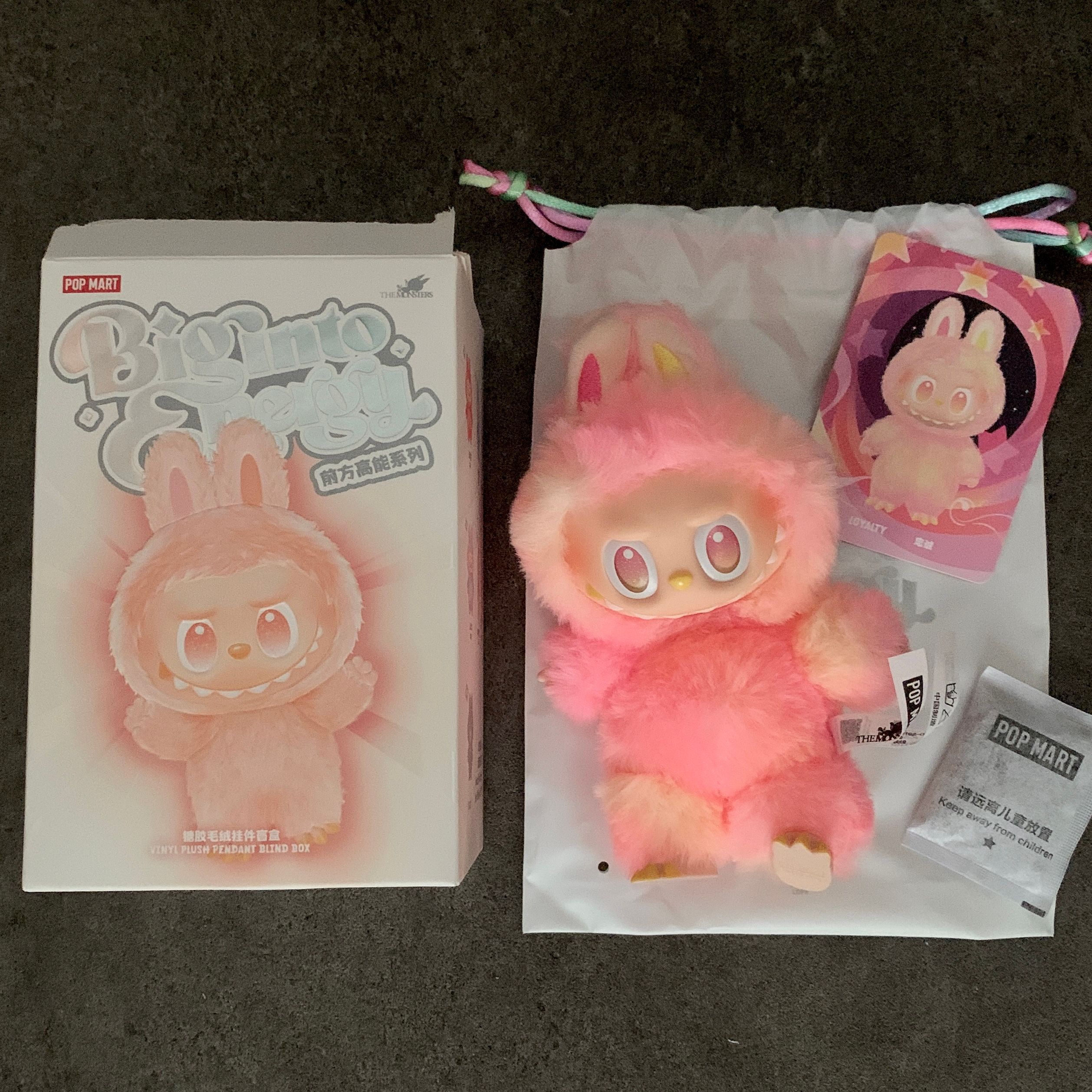 POP MART THE MONSTERS (LABUBU) Big into Energy Series Plush Pendant LOYALTY