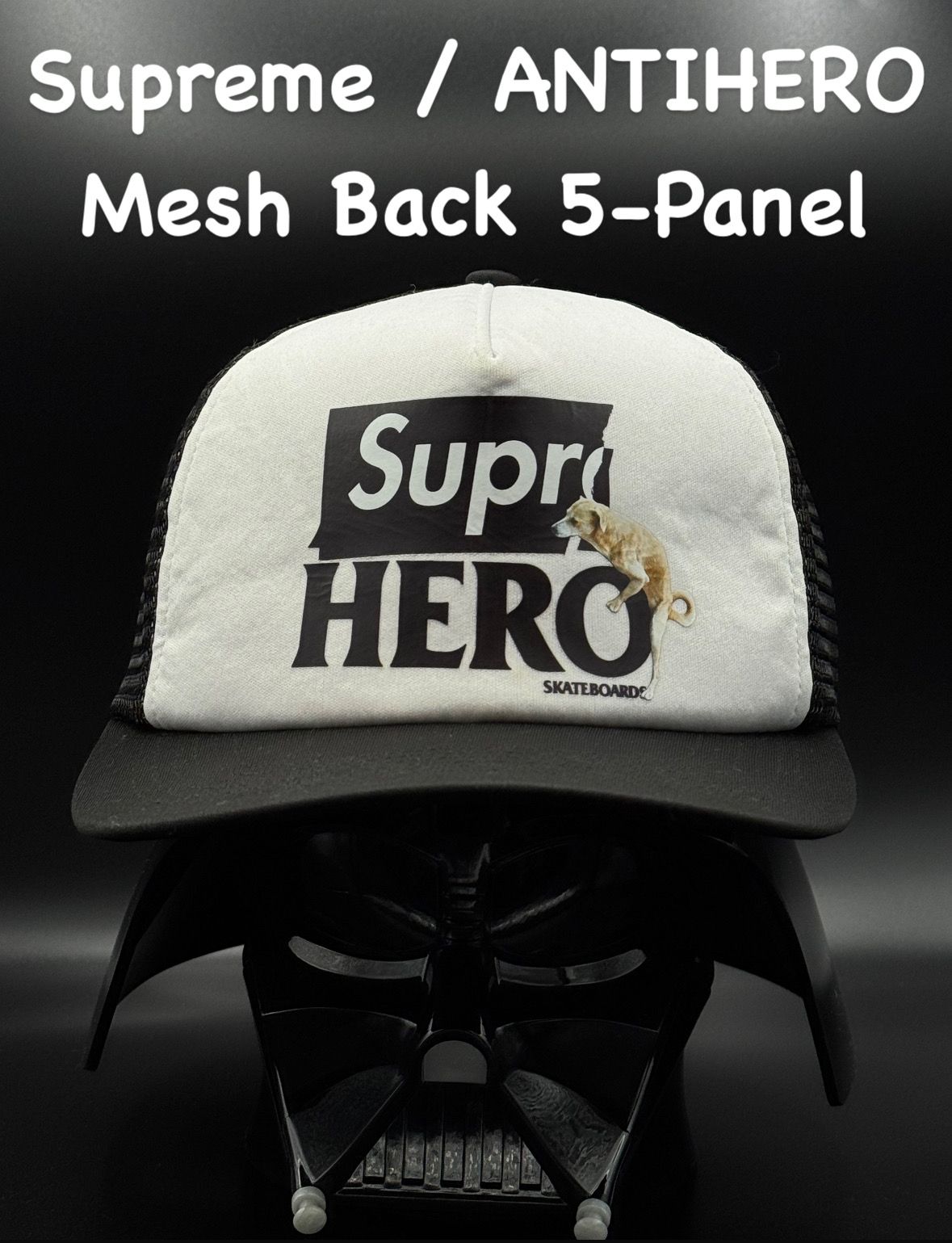 Supreme / ANTIHERO Mesh Back 5-Panel "Black"
