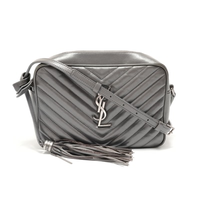 イヴ・サンローラン YSL キルティング ショルダーバッグ【中古】