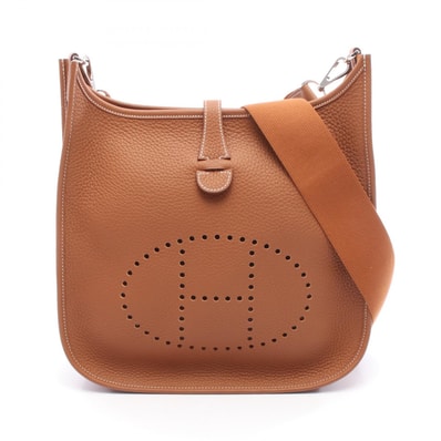 エルメス HERMES エヴリン 3 トロワ PM ショルダーバッグ バッグ レザー トリヨンクレマンス トリヨンクレマンス ゴールド K刻印(2025年製造) レディース ブラウン系 【中古】