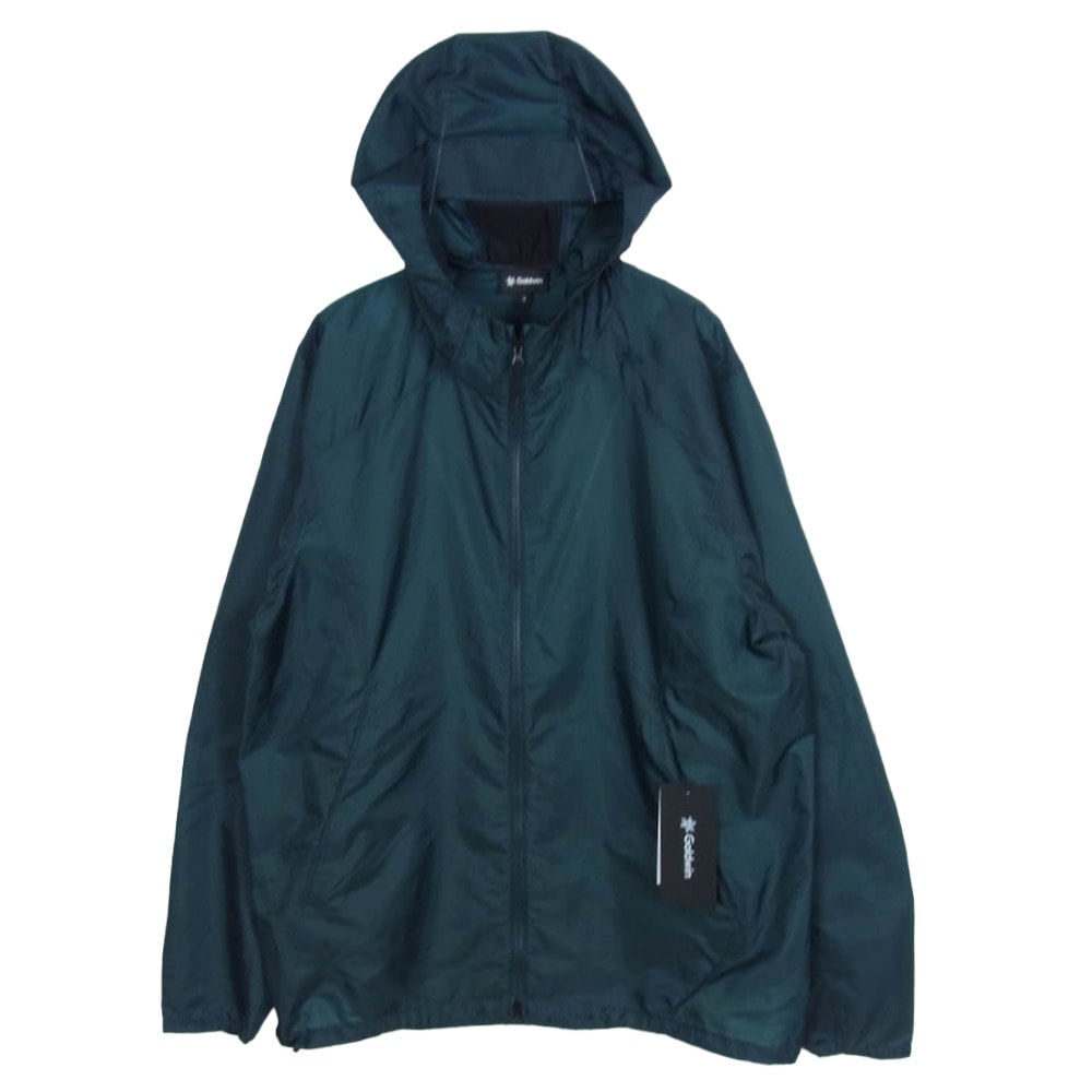 Goldwin ゴールドウィン ジャケット GM16124 AIRLY SHELL PACKABLE WIND JACKET エアリー シェル パッカブル ウィンド ジャケット KOKIRAN GREEN 3【極上美品】【中古】