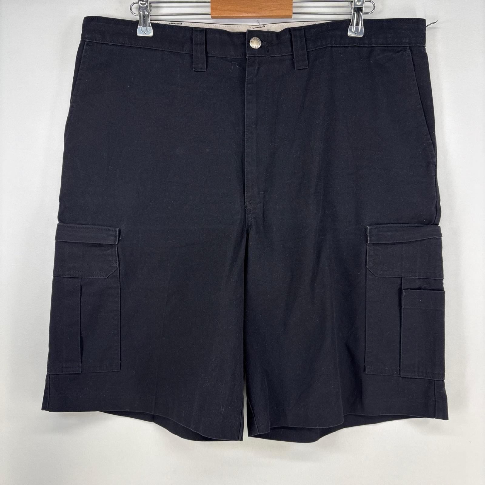 古着 ディッキーズ Dickies ショートパンツ ワーク ワンポイントロゴ ハーフパンツ 大きいサイズ w40 ブラック メンズ