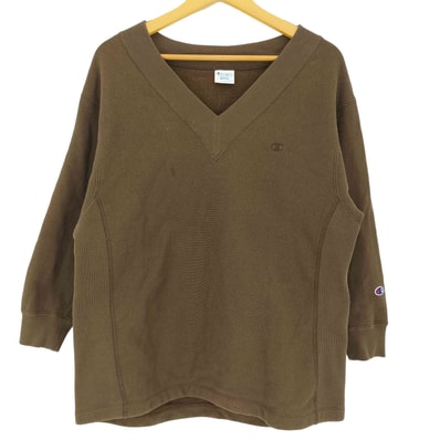 復刻 青 単色タグ REVERSE WEAVE リバースウィーブ Vネック 裏起毛 スウェット【1140752001418】