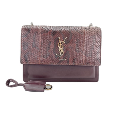 イヴ・サンローラン YSL サンセット ショルダーバッグ【中古】