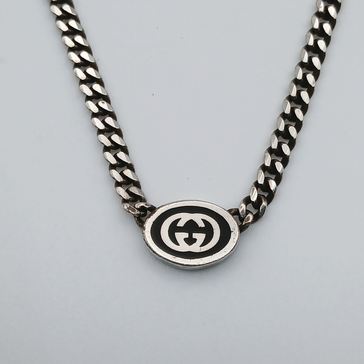 GUCCI グッチ インターロッキング ネックレス 678658 スターリングシルバー シルバー  レディース【中古】