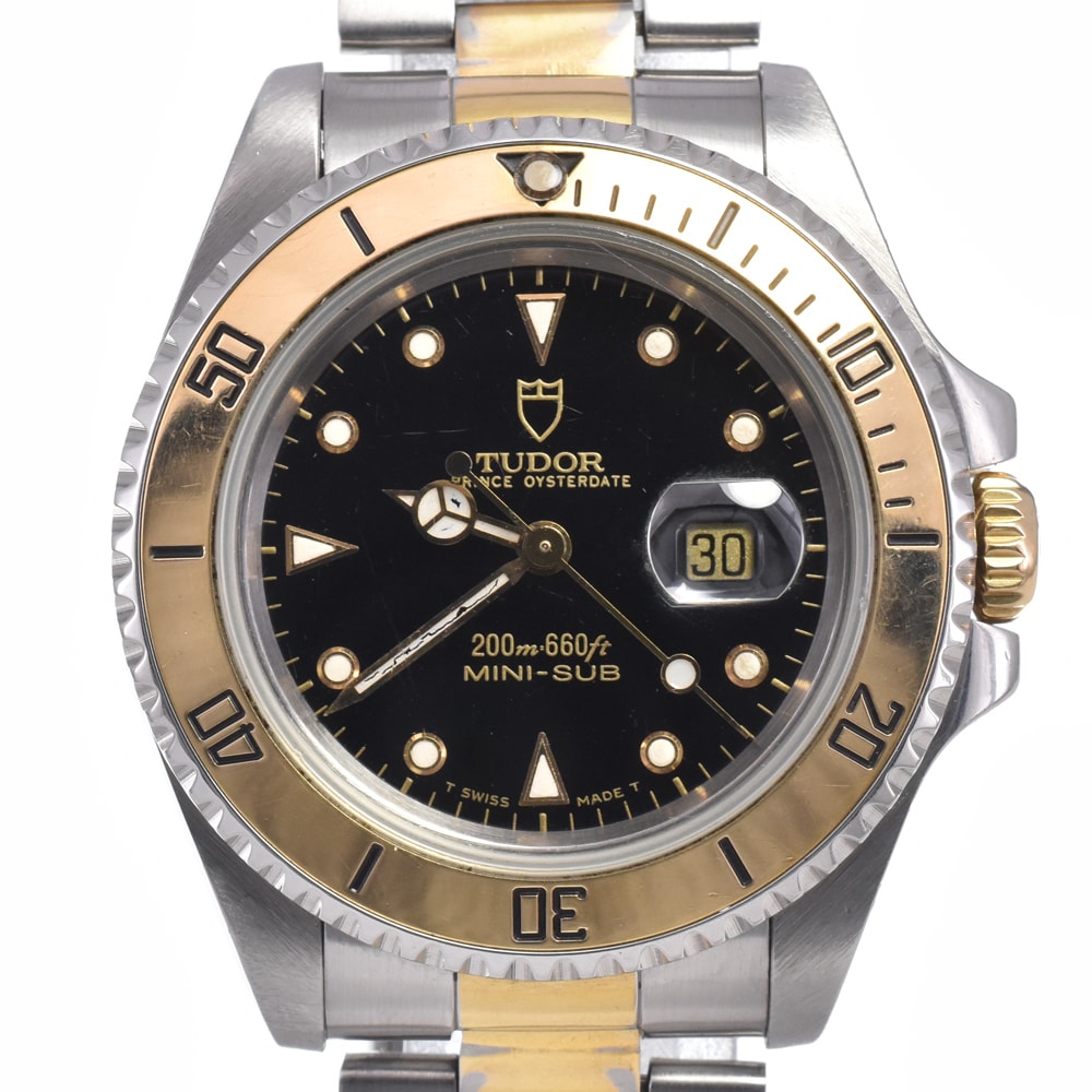 チューダー TUDOR 73193 プリンスデイト ミニサブマリーナー ブラック 自動巻き ユニセックス 腕時計 L#148220