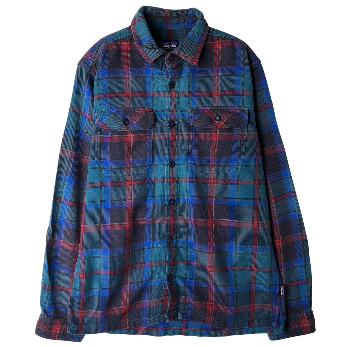 古着 パタゴニア Patagonia ORGANIC COTTON オーガニックコットン 長袖 ライトネルチェックシャツ メンズS相当/eaa611083