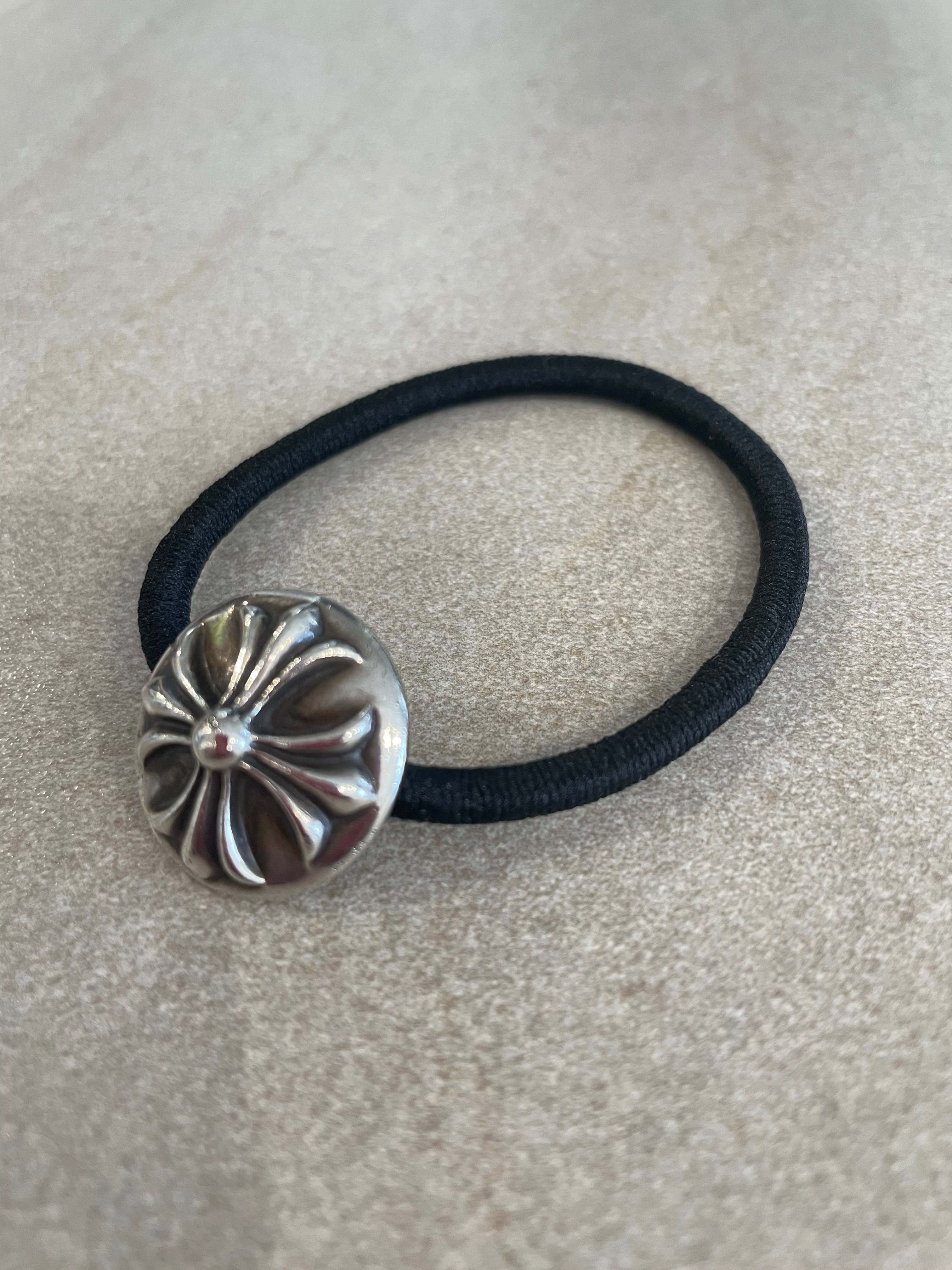 Chrome Hearts Hair Band # 2 Cross Bracelet "Black"