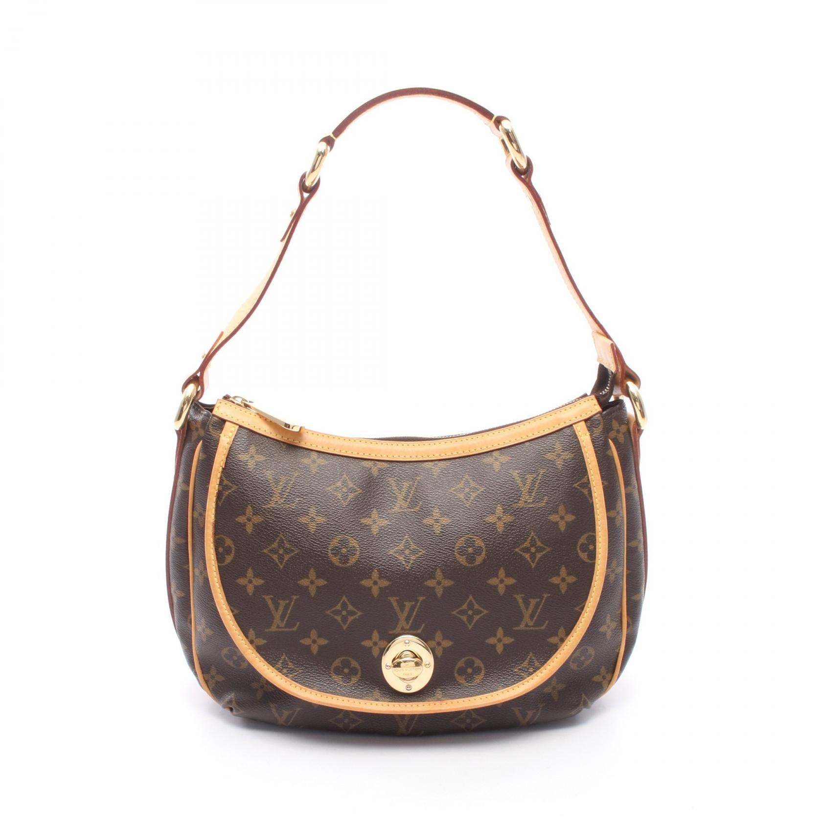 ルイ・ヴィトン LOUIS VUITTON トゥラムPM ショルダーバッグ バッグ PVCコーティングキャンバス レザー モノグラム レディース ブラウン系 M40076 【中古】