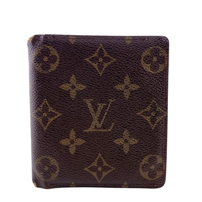 ルイヴィトン LOUIS VUITTON 二つ折り財布 モノグラム ポルトビエ10カルトクレディ ヴィンテージ 札入れ カードケース M60883 ブラウン