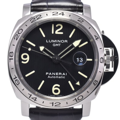 パネライ PANERAI PAM00029 ルミノール GMT ブラック 自動巻き メンズ 美品 内箱付き 腕時計 K#148256