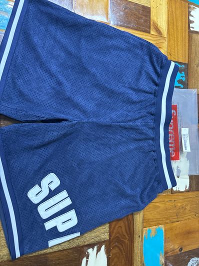 Supreme Ultrasuede Mesh Short "Navy"