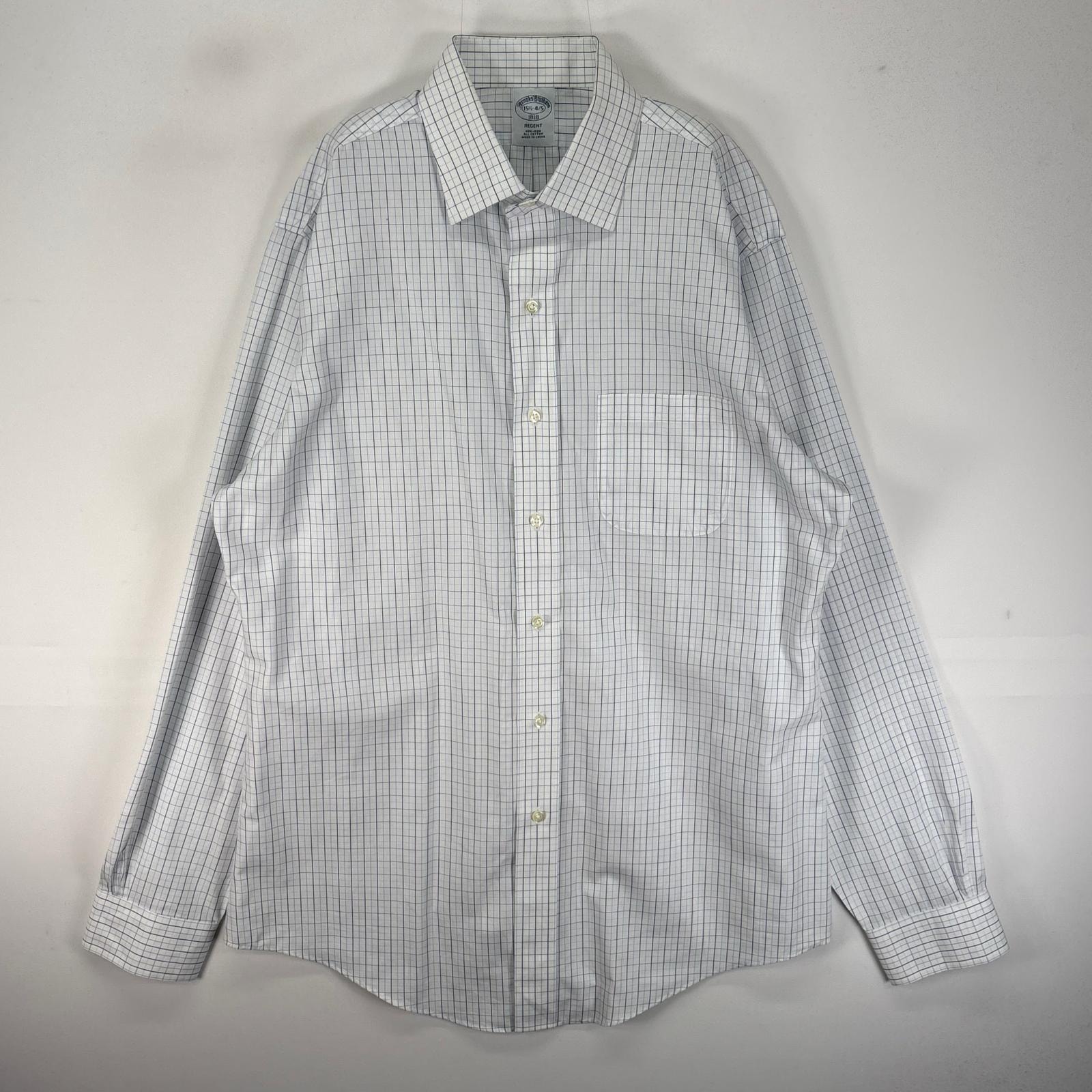 古着 ブルックスブラザーズ Brooks Brothers 長袖シャツ REGENT M  ブルー系 チェック メンズ