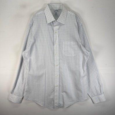 古着 ブルックスブラザーズ Brooks Brothers 長袖シャツ REGENT M ブルー系 チェック メンズ