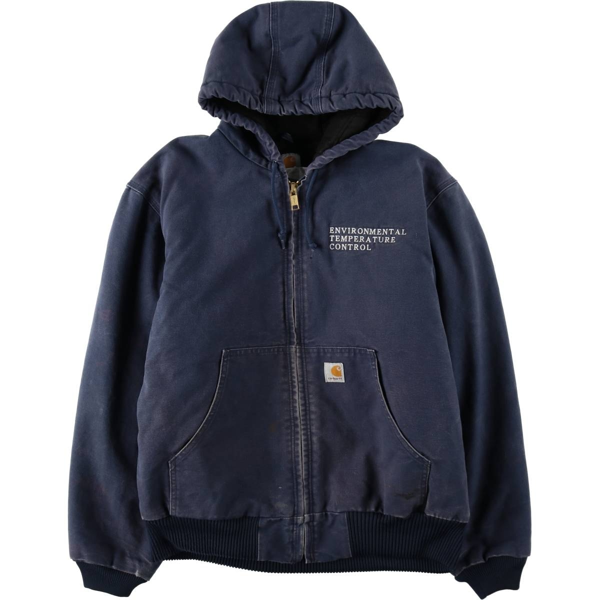 古着 00年代 カーハート Carhartt アクティブジャケット 中綿入り ダックフルジップパーカー メンズL相当/eaa645756