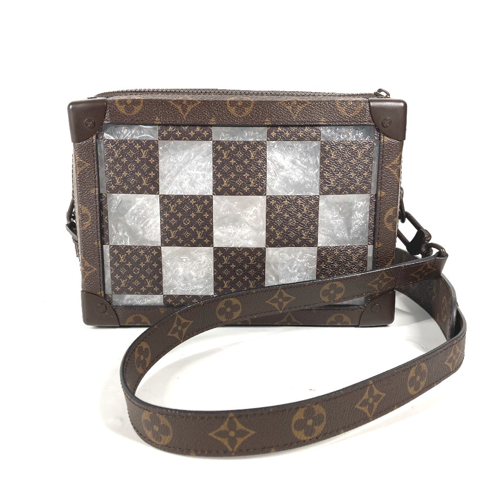 ルイヴィトン LOUIS VUITTON スリム・ソフトトランク M20871 モノグラム・チェス カバン ポシェット クラッチバッグ 2WAYバッグ ショルダーバッグ キャンバス ブラウン