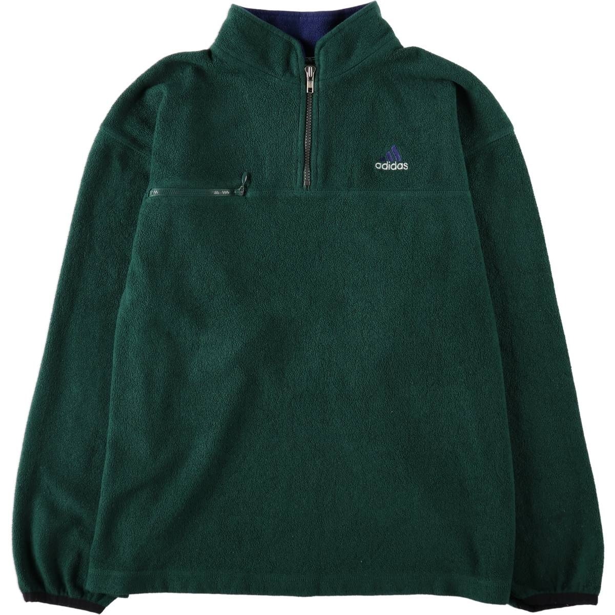 古着 90~00年代 アディダス adidas ハーフジップ フリースプルオーバー メンズM相当/eaa685757