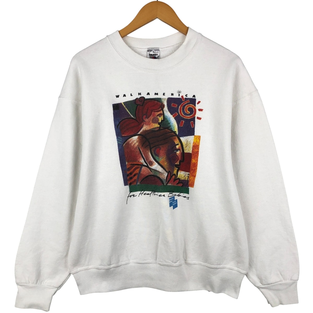 古着 90年代 フルーツオブザルーム FRUIT OF THE LOOM HEAVY プリントスウェットシャツ トレーナー USA製 メンズL相当 ヴィンテージ/eaa599165