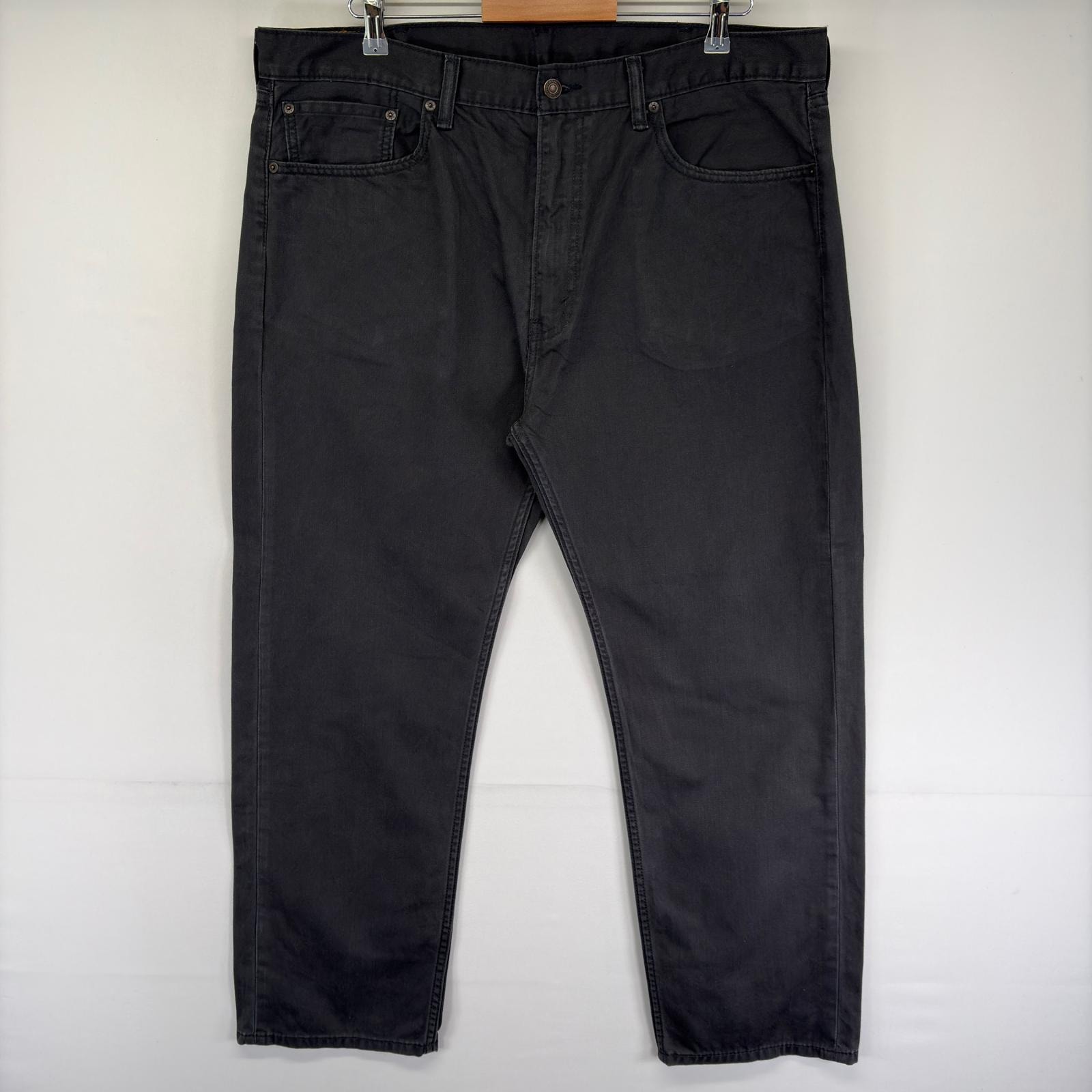 古着 リーバイス Levi's デニム パンツ Gパン ジッパーフライ 5ポケット 大きいサイズ ブラックデニム 505 w40 L30  グレー系 メンズ
