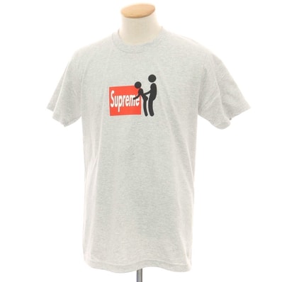 【中古】シュプリーム Supreme 2025年秋冬 Stick Tee コットンポリエステル クルーネック 半袖Tシャツ アッシュグレー【サイズS】【メンズ】