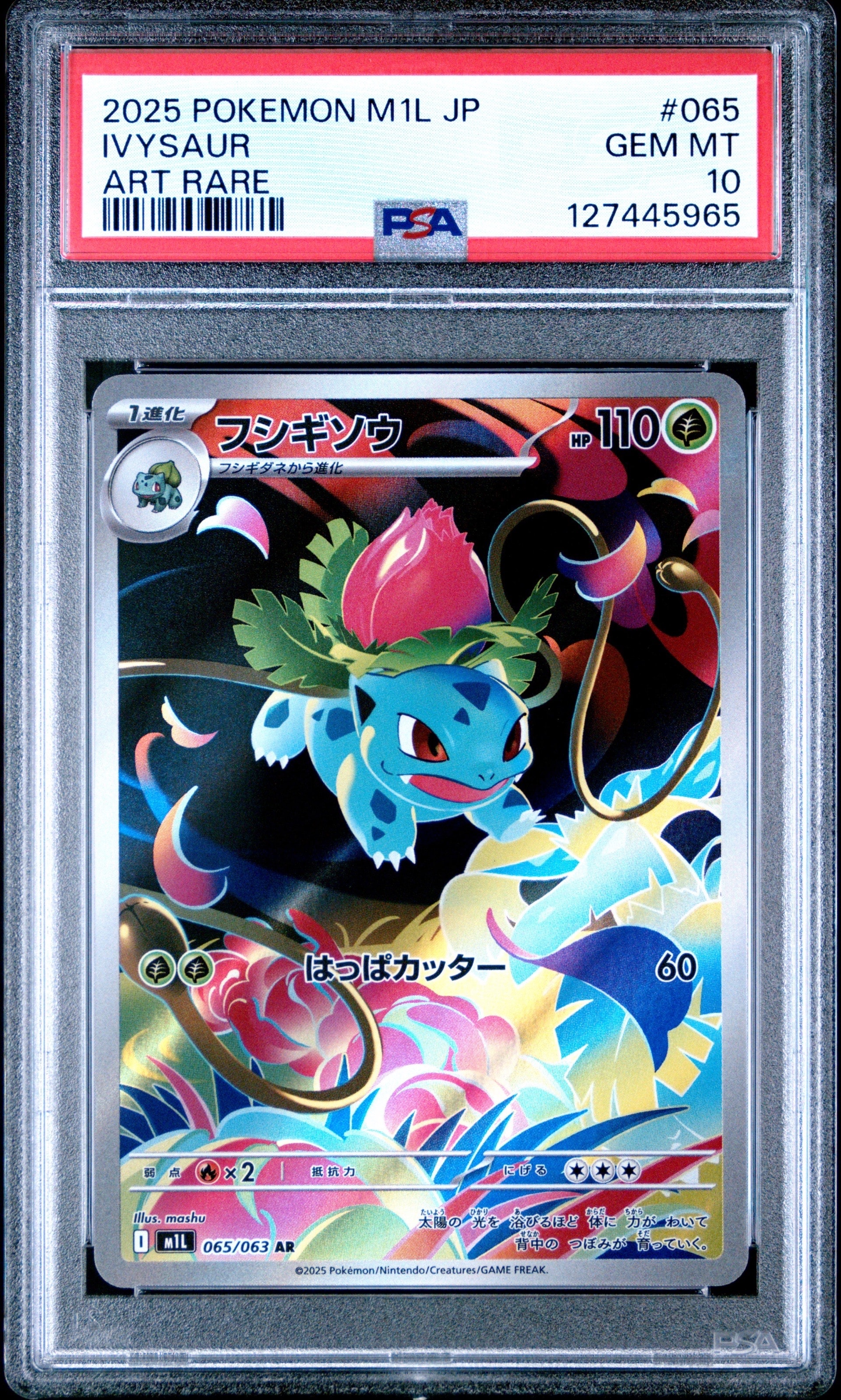 PSA10】フシギソウ AR [M1L 065/063](拡張パック「メガブレイブ