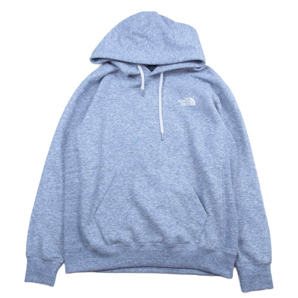 THE NORTH FACE ノースフェイス NT62230 BACK SQUARE LOGO FOODIE バックスクエア ロゴ フーディ プルオーバー パーカー グレー系 L【中古】