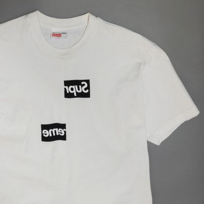 Supreme / Comme des Garçons SHIRT® Split Box Logo Tee "White"