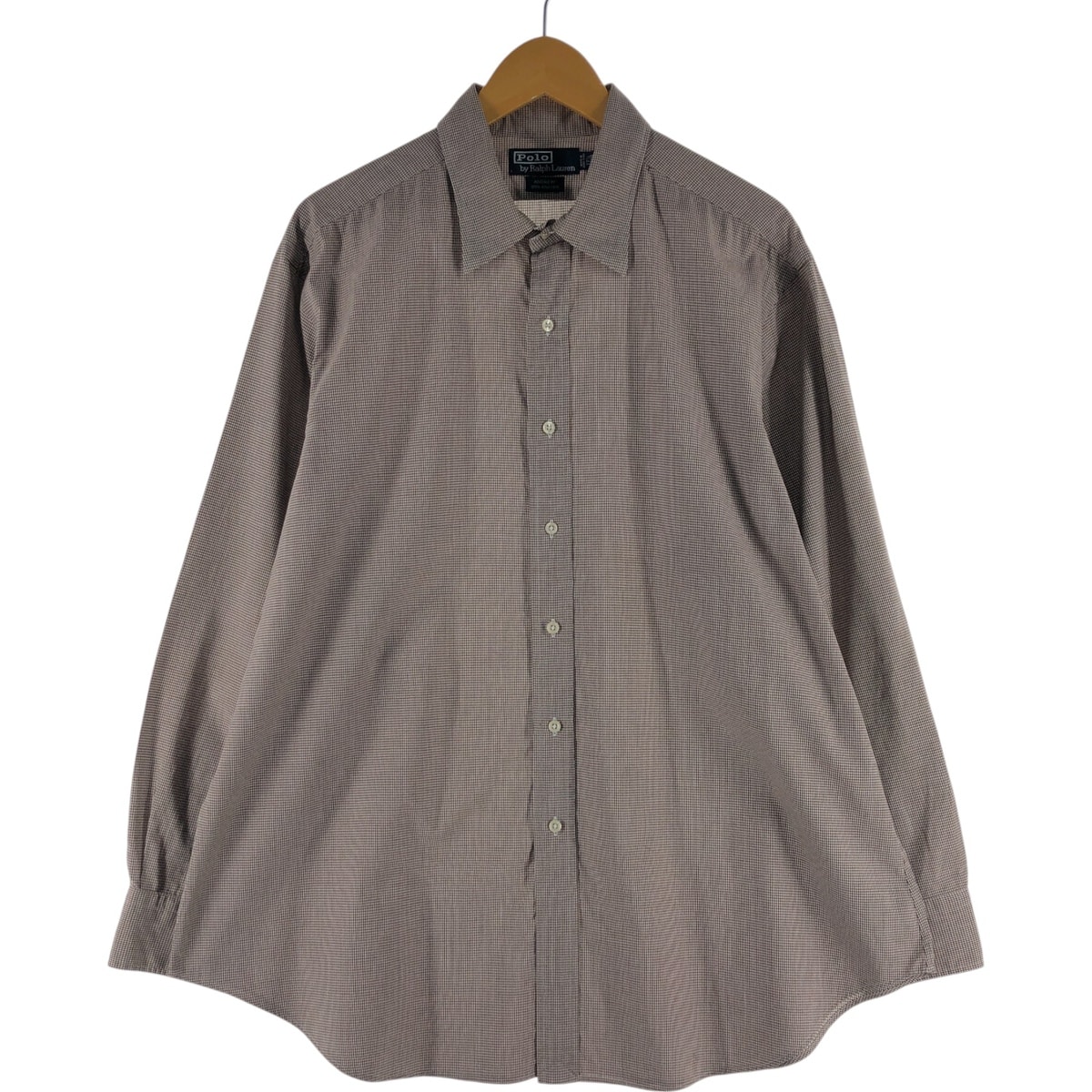 古着 ラルフローレン POLO by Ralph Lauren ANDREW ギンガムチェック 長袖 ボタンダウンチェックシャツ メンズXL相当/eaa541129