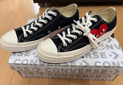 PLAY COMME des GARCONS × Converse All Star OX "Black"