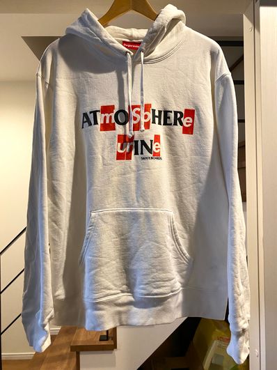 Supreme / Anti Hero Hooded Sweatshirt "White"