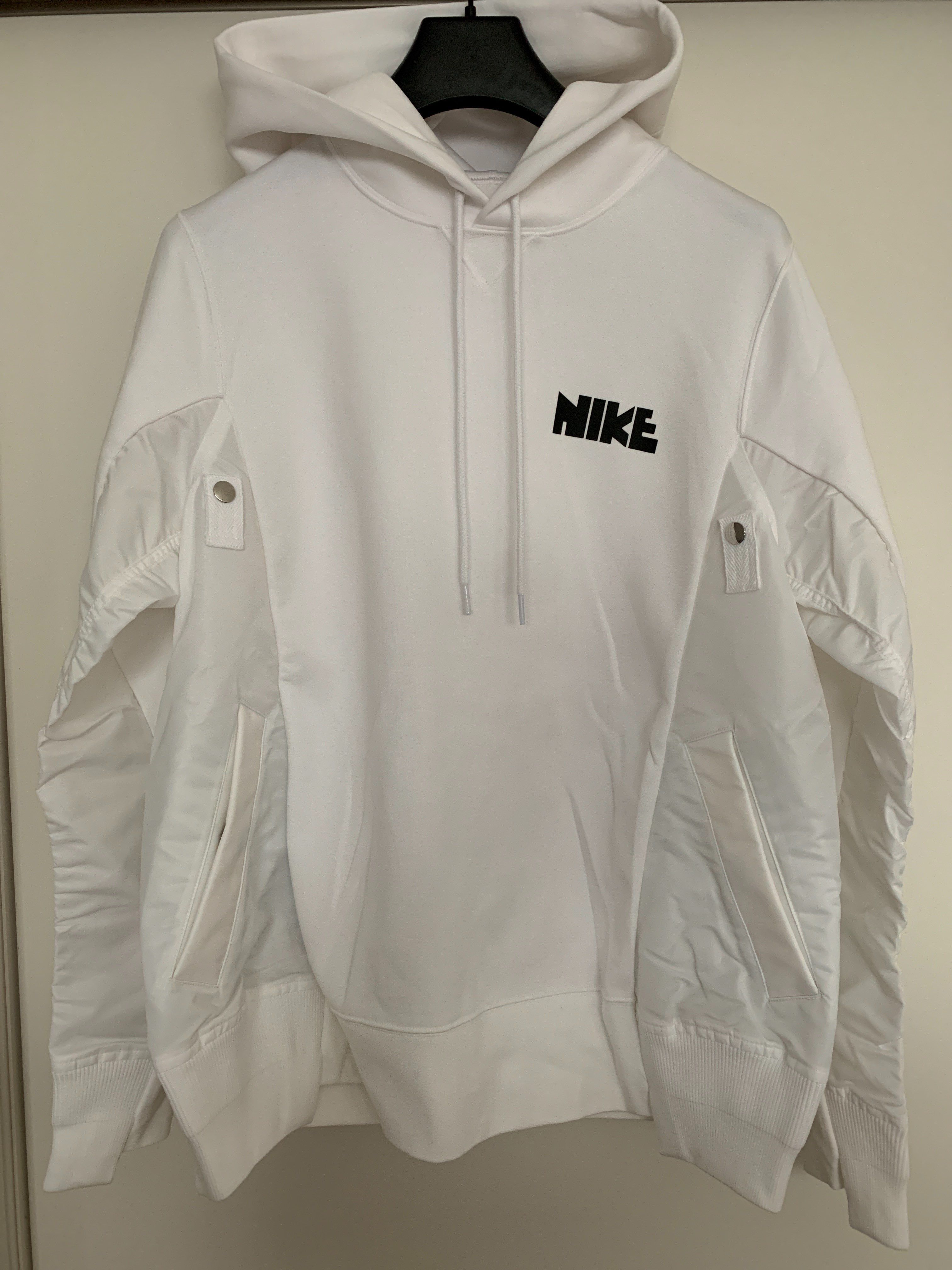 sacai x Nike Lab U NRG Rh Hoodie "White"