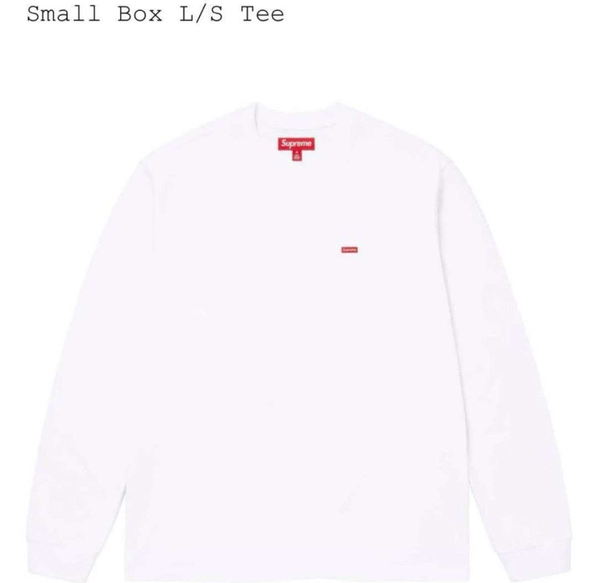 Supreme Small Box L/S Tee "White" (24FW)
