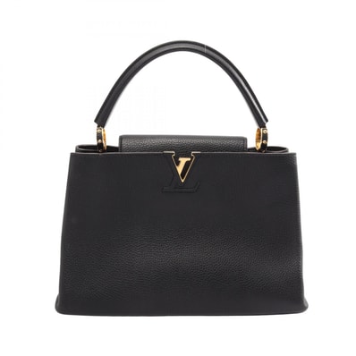 ルイ・ヴィトン LOUIS VUITTON カプシーヌMM パルナセア ノワール ハンドバッグ バッグ レザー レディース ブラック系 M48864 【中古】