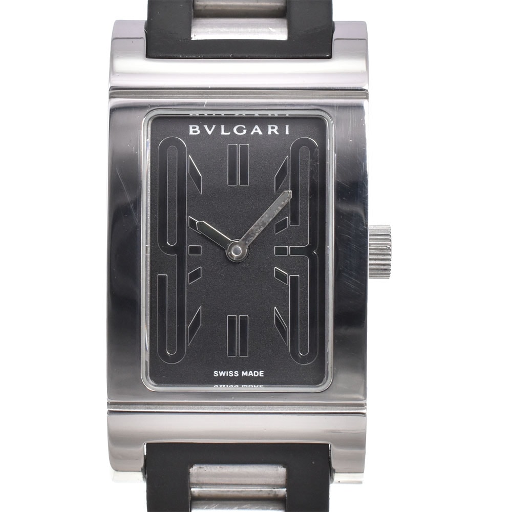 値下 ブルガリ BVLGARI RT39S レッタンゴロ クォーツ レディース A#146454