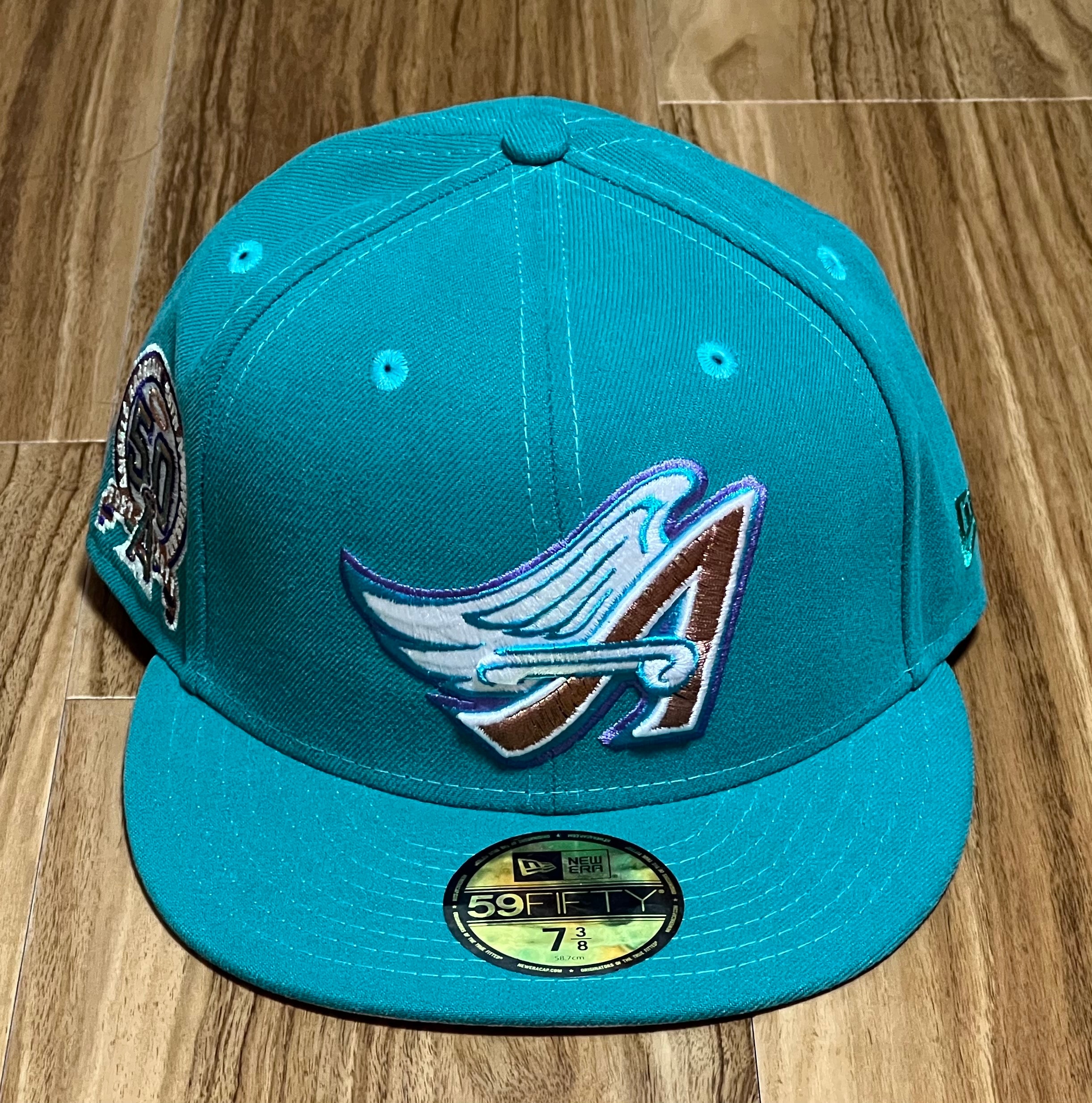 海外限定 MLB ANGELS アナハイム・エンゼルス NEW ERA ティール×ピンク