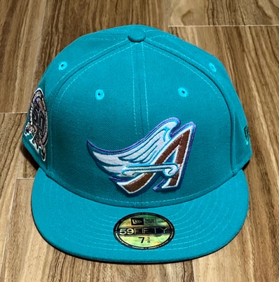 海外限定 MLB ANGELS アナハイム・エンゼルス NEW ERA ティール×ピンク
