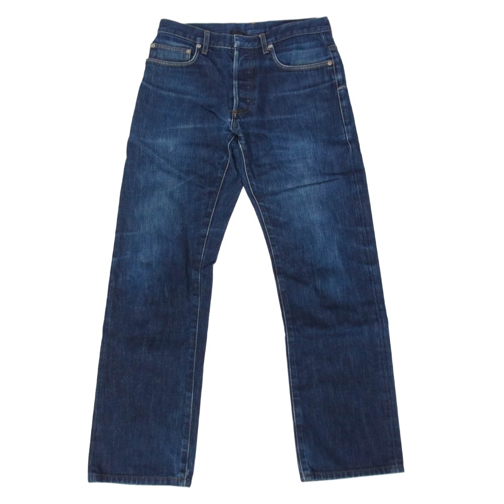 DIOR HOMME ディオールオム ストレート ボタンフライ ジーンズ デニムパンツ インディゴブルー系 31【中古】