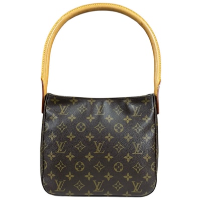 ルイヴィトン ルーピングMM モノグラム ショルダーバッグ モノグラムキャンバス M51146 ブラウン レディース LOUIS VUITTON 中古