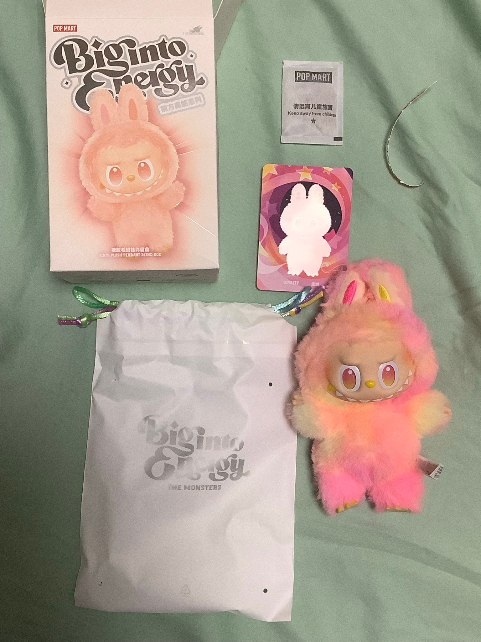 POP MART THE MONSTERS (LABUBU) Big into Energy Series Plush Pendant LOYALTY