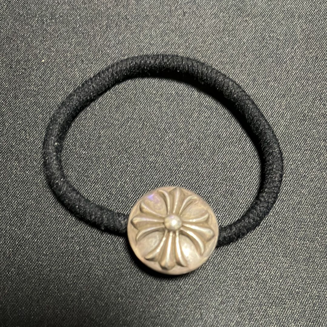 Chrome Hearts Hair Band # 2 Cross Bracelet "Black"