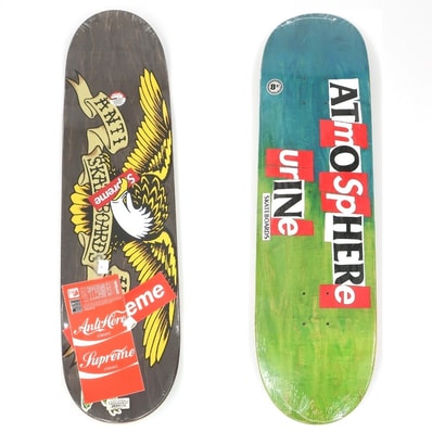 【中古】シュプリーム Supreme 2020年秋冬 ANTIHERO Skateboard スケートボード デッキ スケボー グリーンxブルー【メンズ】