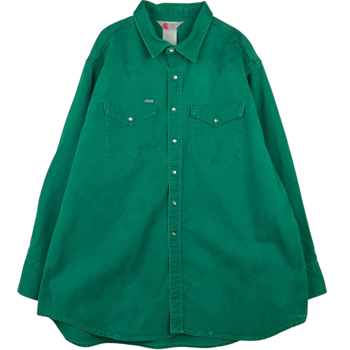 古着 カーハート Carhartt 長袖 ウエスタンシャツ メンズXL相当/eaa654271