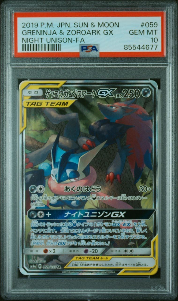 ゲッコウガ&ゾロアークGX SR: SA[SM9a 059/055](強化拡張パック「ナイトユニゾン」)