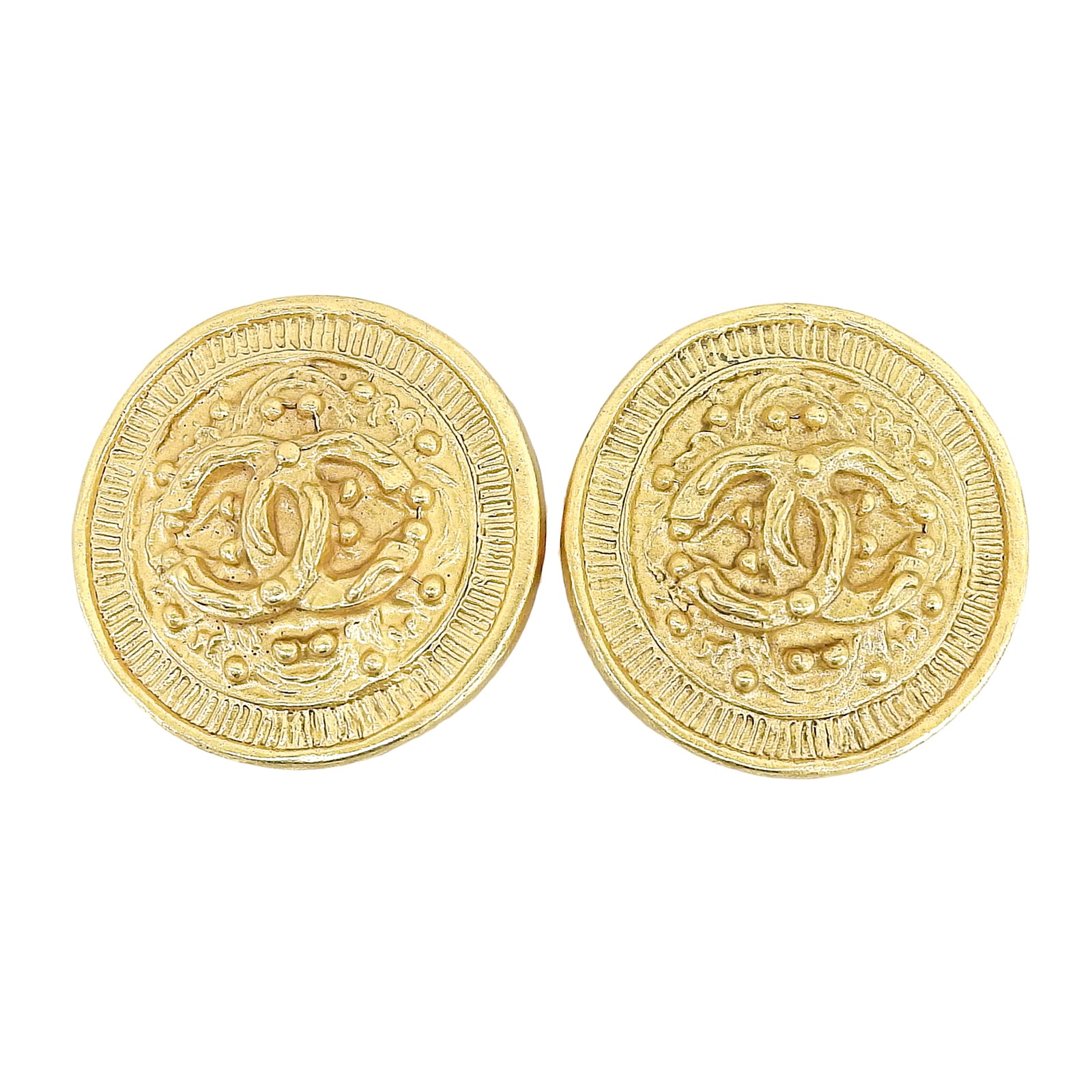 極美品 シャネル イヤリング ゴールド レディース 94A ココマーク ラウンド