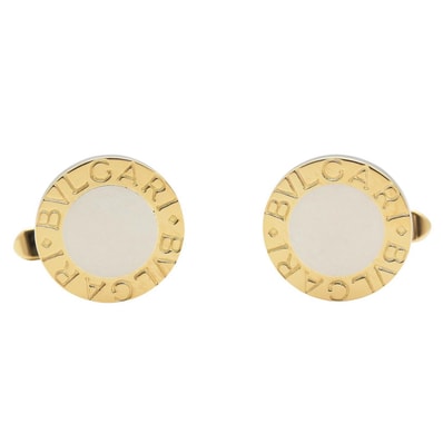 ブルガリ BVLGARI ブルガリブルガリ カフス カフス アクセサリー K18(イエローゴールド) ステンレススチール レディース シルバー系 / ゴールド系 【中古】