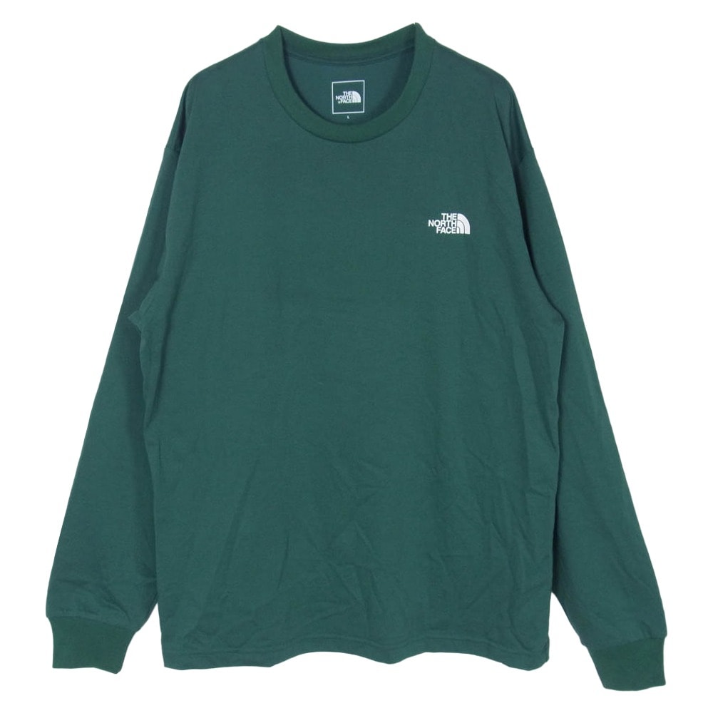 The North Face Long Sleeve Back Square Logo Tee "TNF Green"