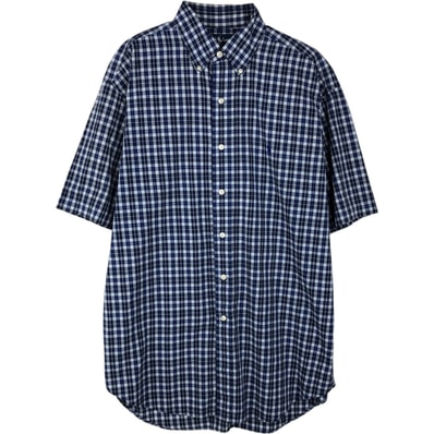 古着 ラルフローレン Ralph Lauren BLAKE 半袖 ボタンダウン チェックシャツ メンズM相当/eaa643958