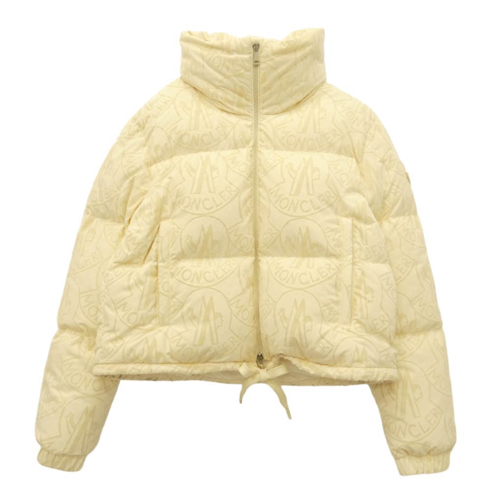 MONCLER モンクレール 23AW I20931A00202 MERLE 総柄 ダウン ジャケット オフホワイト系 1【中古】