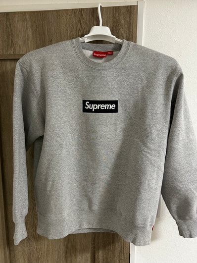 Supreme Box Logo Crewneck "Heather Grey" (22FW)